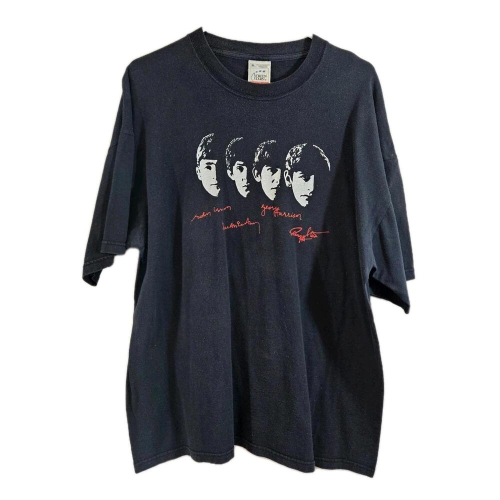 Vintage Screen Stars 1990s THE BEATLES T-shirt  Size XL